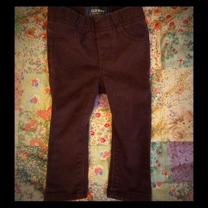 Maroon Baby pants 12mo